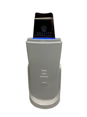 Sollift Gray Ultrasonic Skin Scrubber - Deep Pore Cleaner